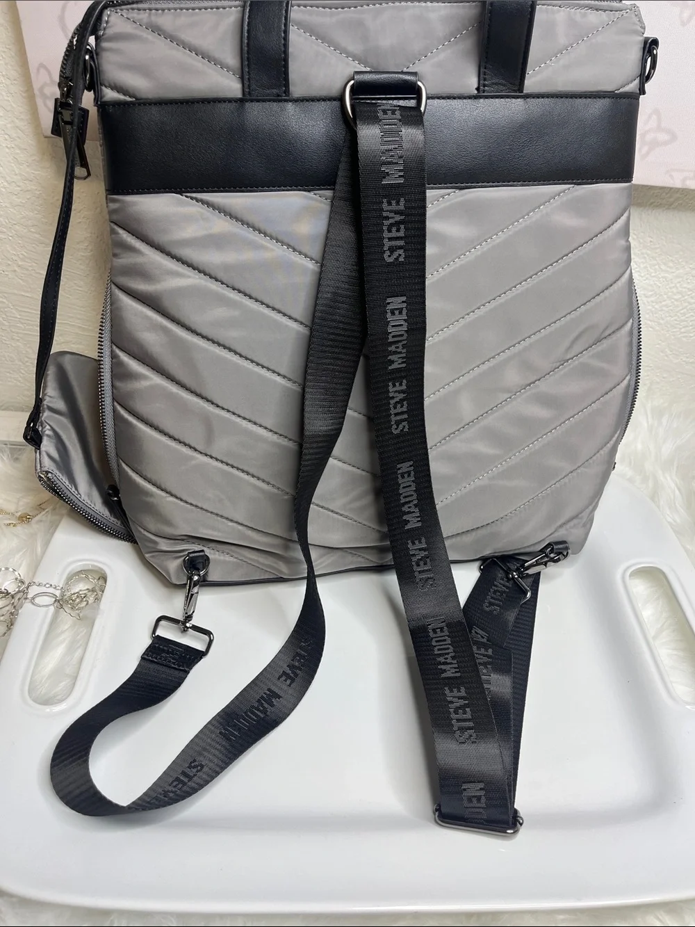 Steve Madden Laptop Cossbody/Backpack convertible